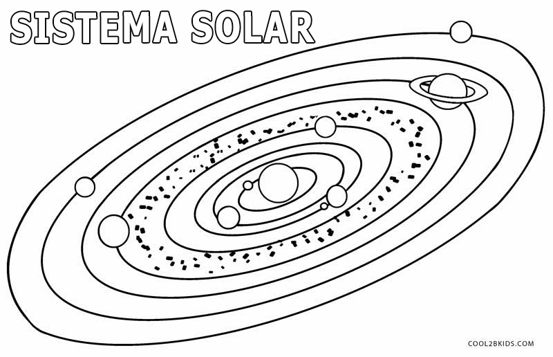 Como desenhar e pintar Sistema Solar 