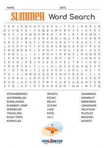 printable summer word search cool2bkids