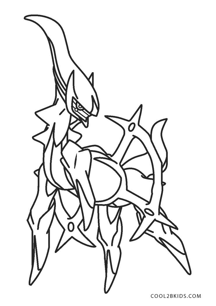 Arceus Coloring Page