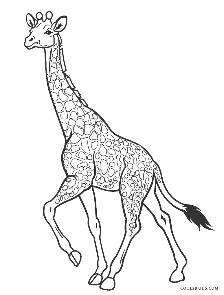Ausmalbilder Giraffe - Malvorlagen kostenlos zum ausdrucken