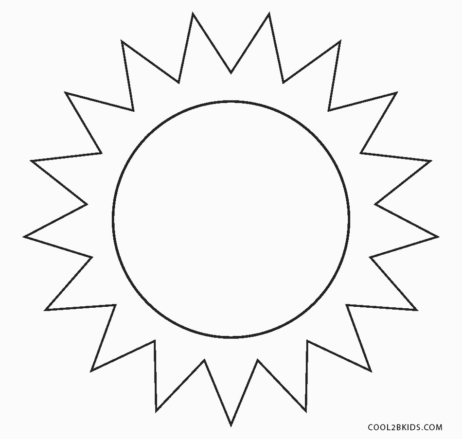 Ausmalbilder Sonne - Malvorlagen kostenlos zum ausdrucken