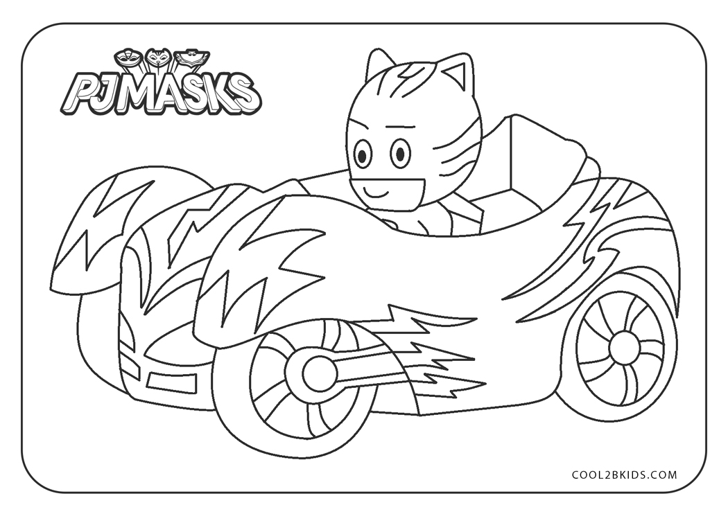 Ausmalbilder PJ Masks - Malvorlagen kostenlos zum ausdrucken