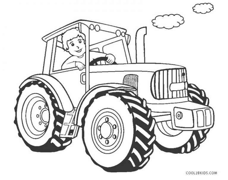 Ausmalbilder Traktor Malvorlagen kostenlos zum ausdrucken