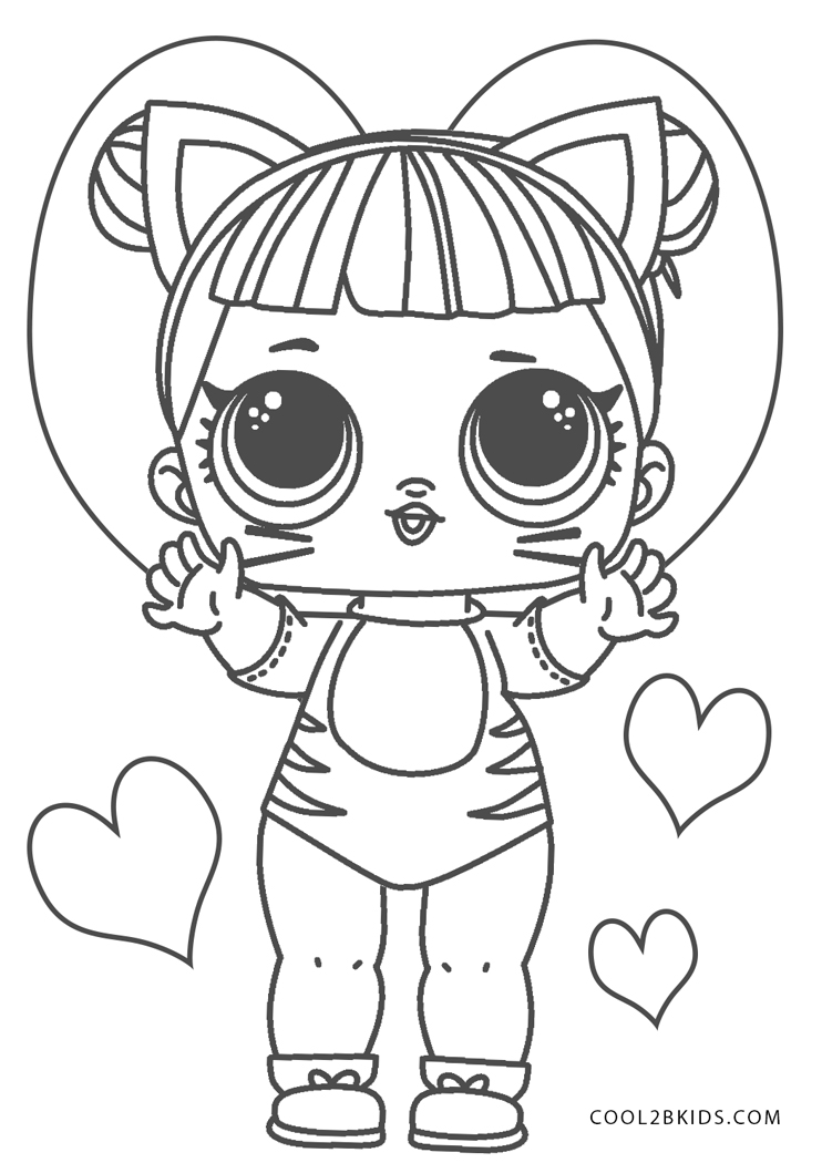 Free Printable L.O.L Coloring Pages For Kids