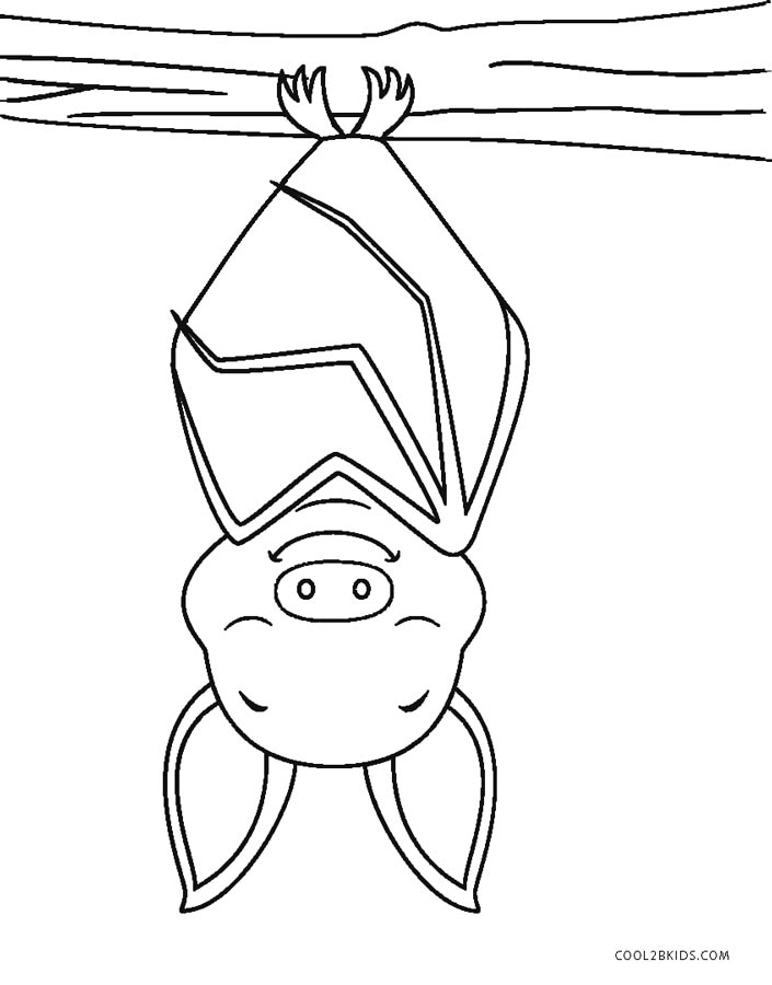Ausmalbilder Fledermäuse - Malvorlagen kostenlos zum ausdrucken