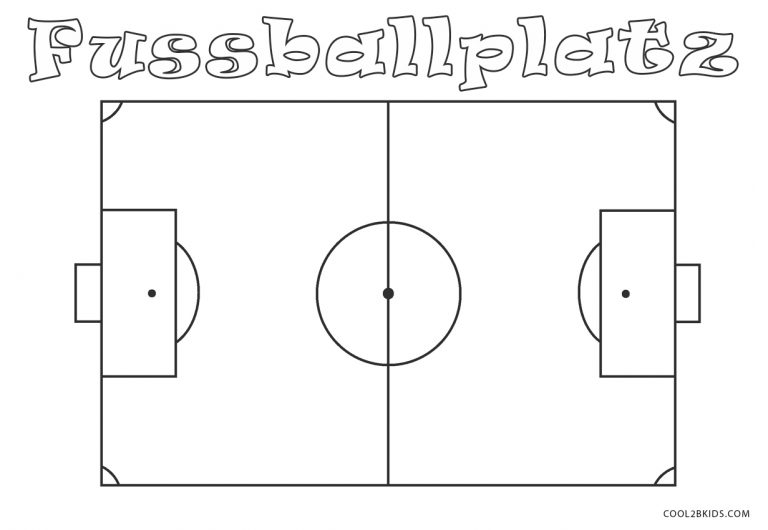 Ausmalbilder Fußball - Malvorlagen kostenlos zum ausdrucken