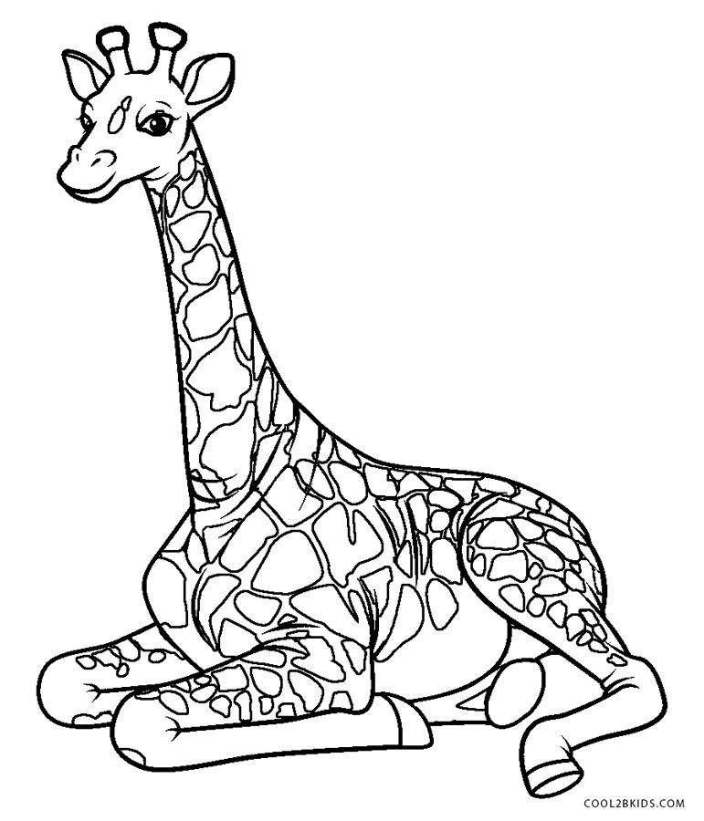 Ausmalbilder Giraffe - Malvorlagen kostenlos zum ausdrucken