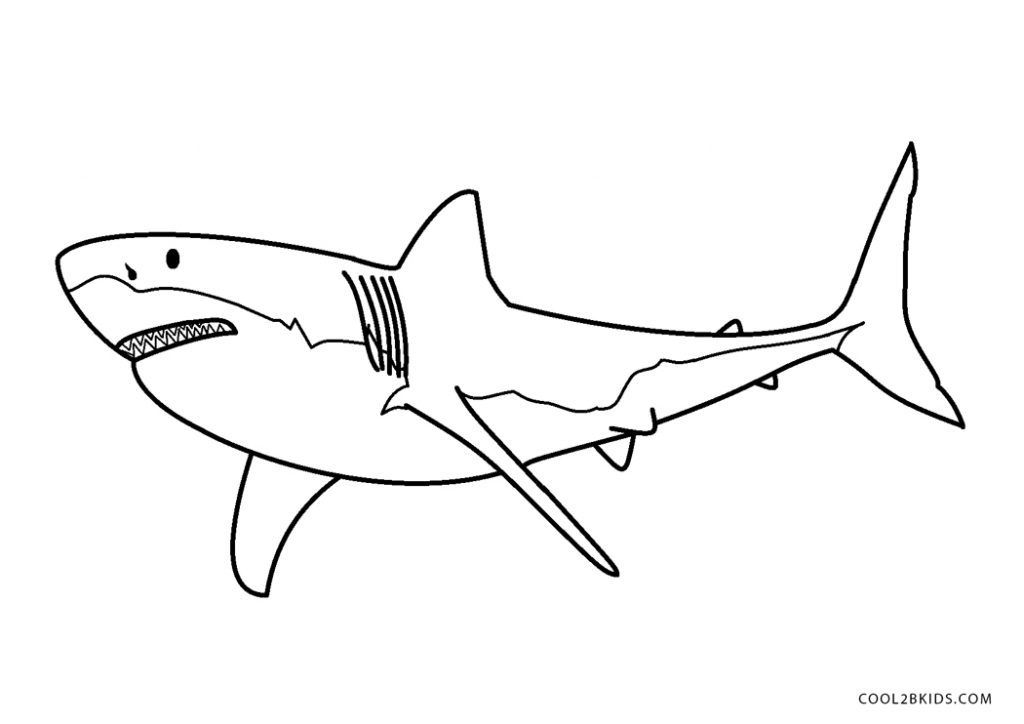 Ausmalbilder Hai - Malvorlagen kostenlos zum ausdrucken