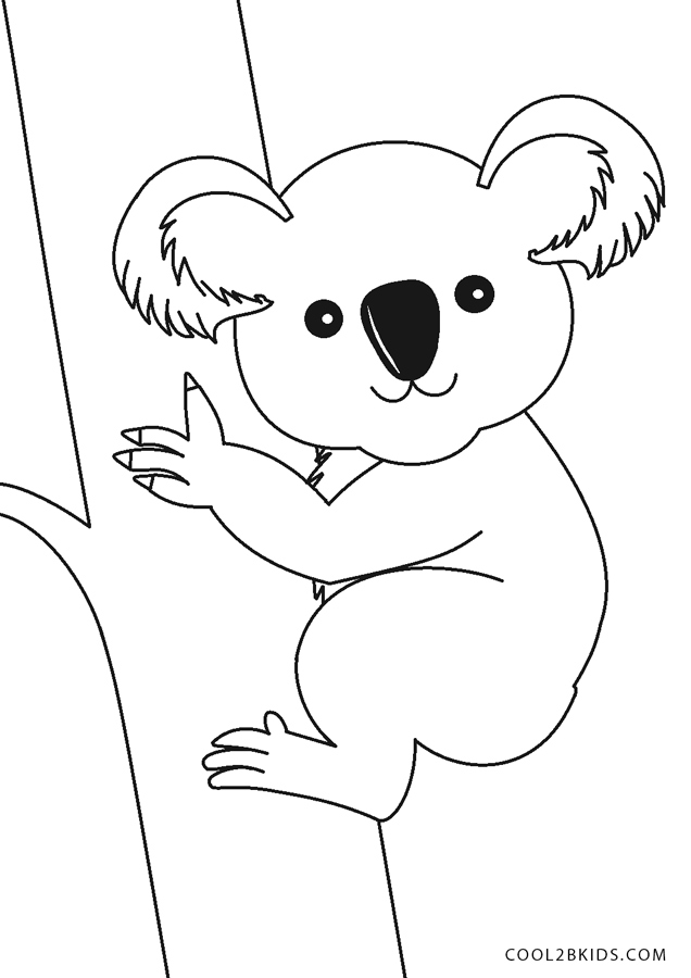 Ausmalbilder Koala - Malvorlagen kostenlos zum ausdrucken