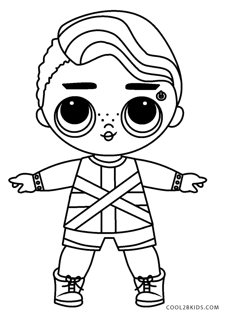 Free Printable L.O.L Coloring Pages For Kids