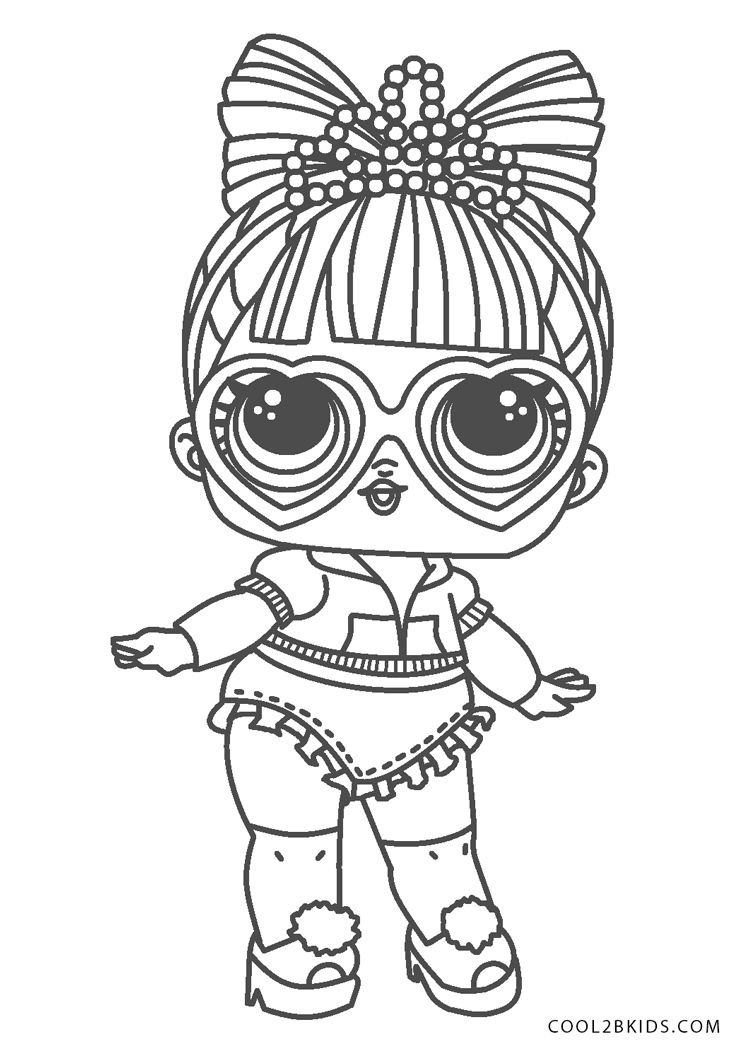 Lol Surprise Omg Dolls Coloring Pages Printable Shopmallmy