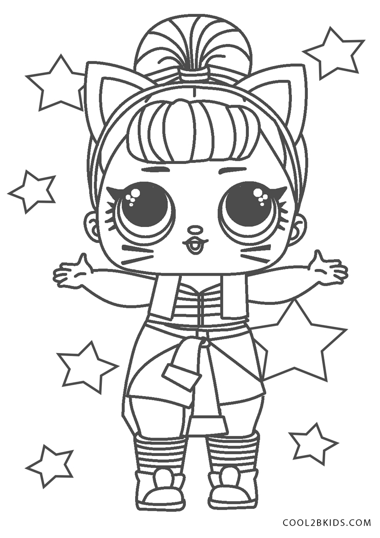 Free Printable L.O.L Coloring Pages For Kids