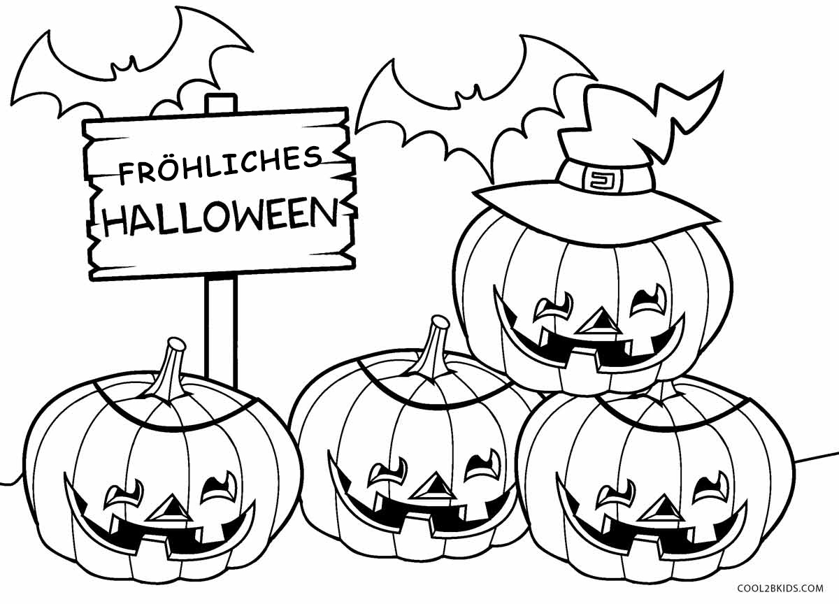 Ausmalbilder Halloween - Malvorlagen kostenlos zum ausdrucken