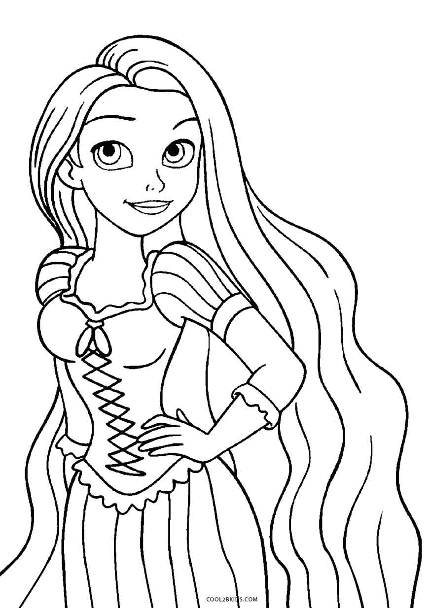 Printable Coloring Pages Rapunzel