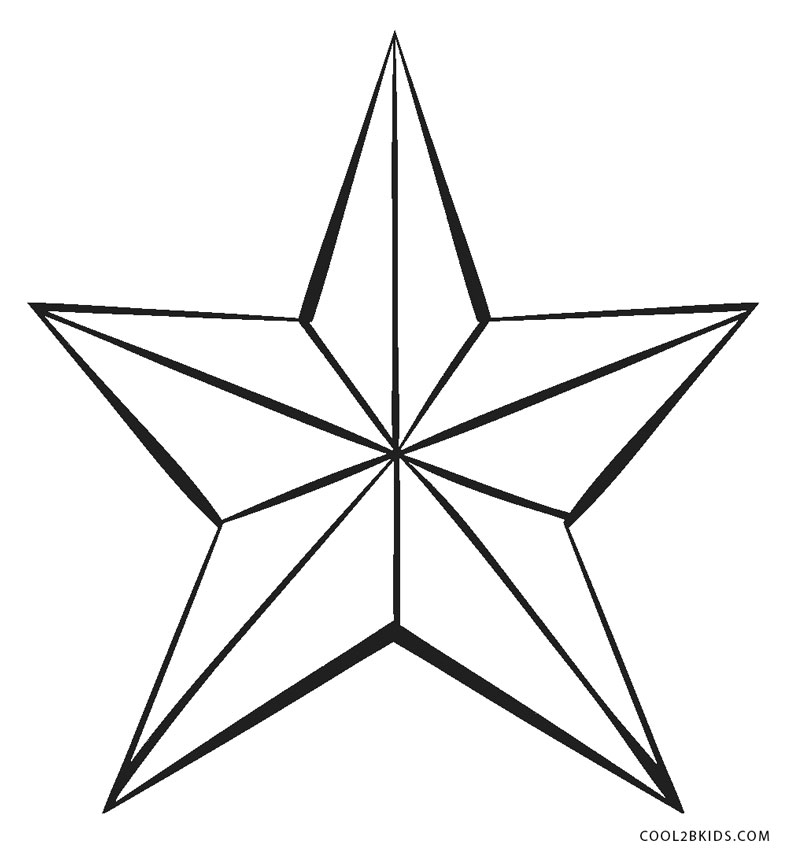 Ausmalbilder Stern - Malvorlagen kostenlos zum ausdrucken