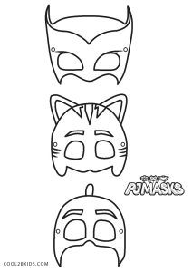 Pj Masks Masken Zum Ausmalen - Malvorlagen and Coloring