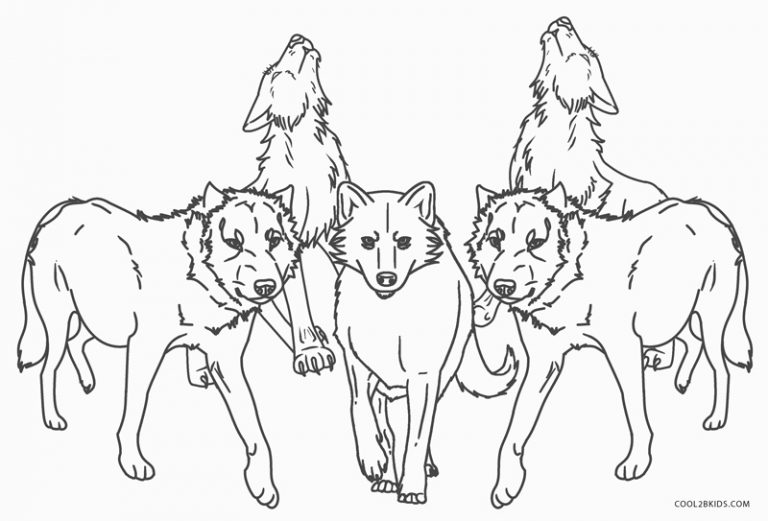 Ausmalbilder Wolf - Malvorlagen kostenlos zum ausdrucken
