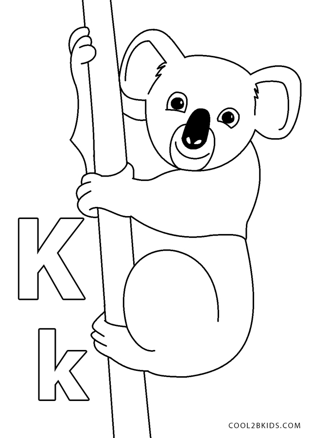Ausmalbilder Koala - Malvorlagen kostenlos zum ausdrucken