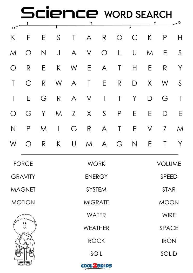 3rd Grade Word Search Puzzles Printable