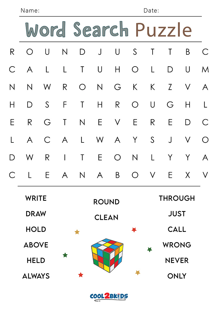 Sight Words Worksheet Free Word Search 3rd Grade Printable Think Tank Sight Words Worksheet Free Word Search 3rd Grade Printable Think Tank