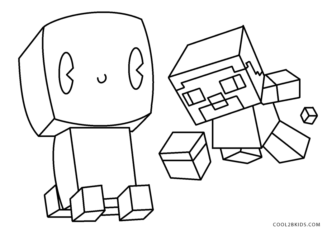 Ausmalbilder Minecraft - Malvorlagen kostenlos zum ausdrucken