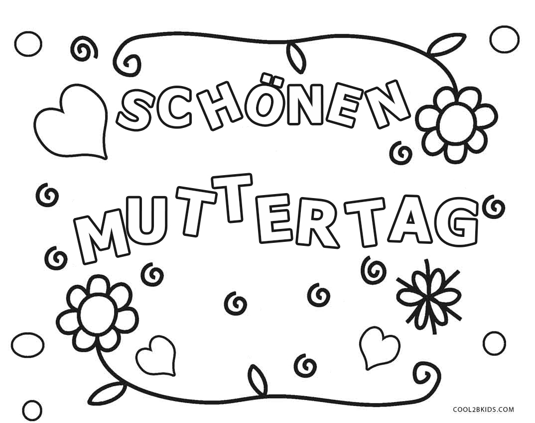 Ausmalbilder Muttertag - Malvorlagen kostenlos zum ausdrucken