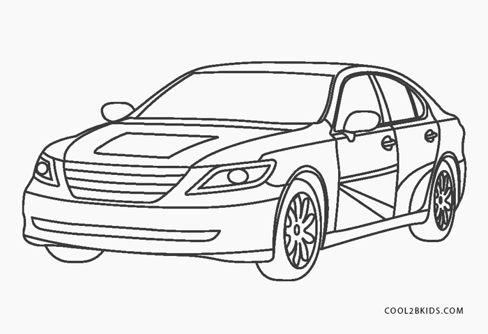 Desenhos de Carro de Corrida para Colorir, Pintar e Imprimir 