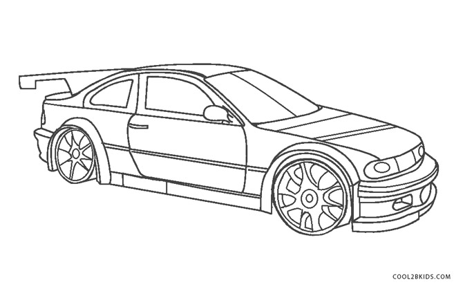 Desenho de Carro de corrida para colorir - Tudodesenhos