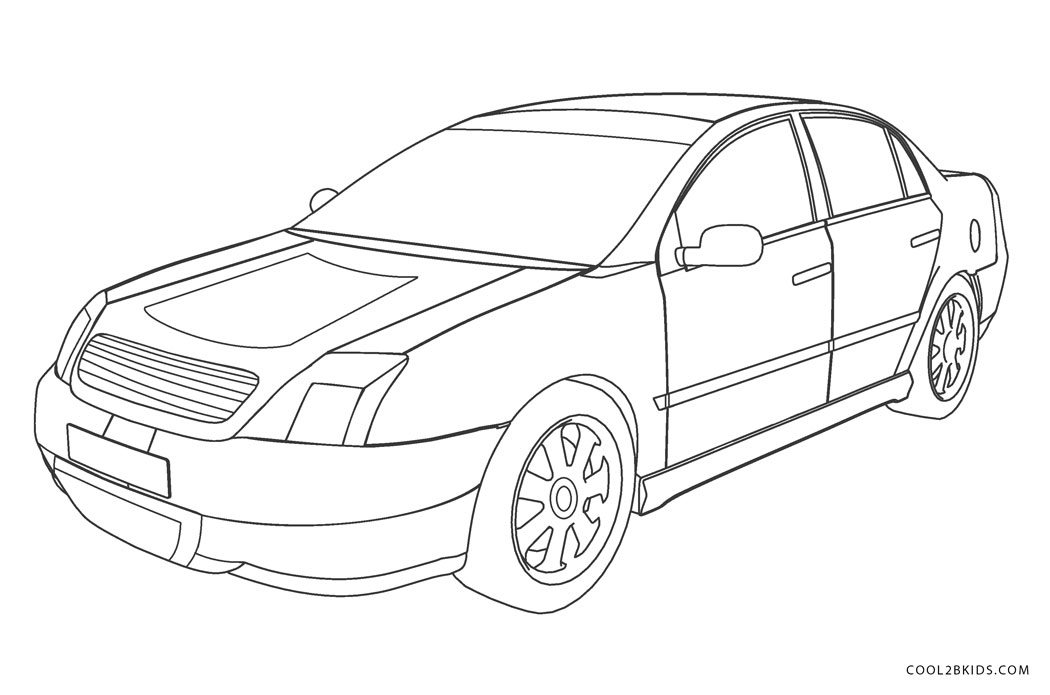 Carro de corrida conversível para colorir - Imprimir Desenhos