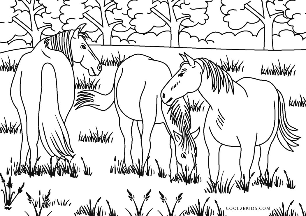 Coloriages  Cheval  Coloriages Gratuits à Imprimer