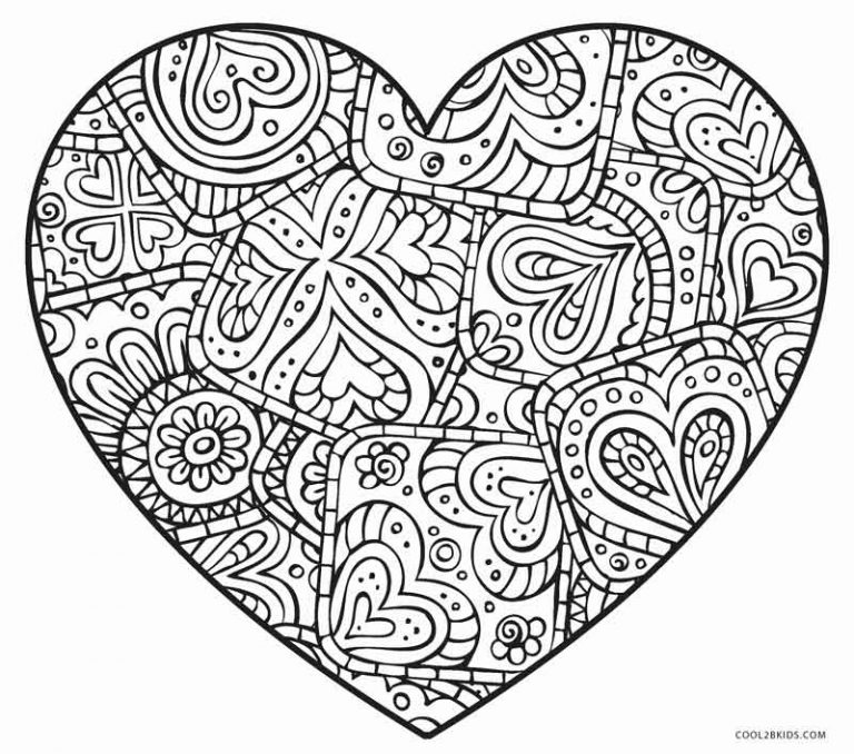 Coloriages  Coeur  Coloriages Gratuits à Imprimer