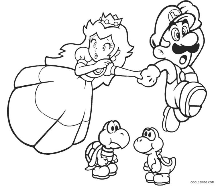 Coloriages  Mario Bros  Coloriages Gratuits à Imprimer