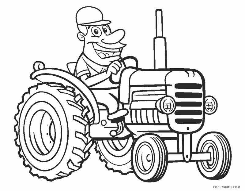 Desenho e Imagem Trator Agricultor para Colorir e Imprimir Grátis para  Adultos e Crianças 