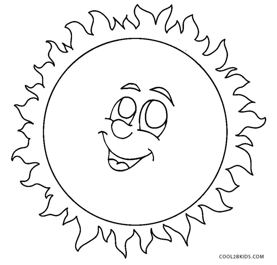 Espaço Educar desenhos para colorir : Desenhos de sol para pintar, colorir,  imprimir - Sol de verão para colo…