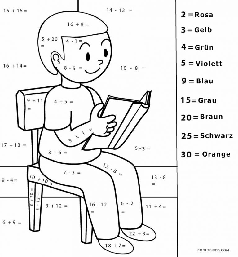 Ausmalbilder Mathe Malvorlagen kostenlos zum ausdrucken