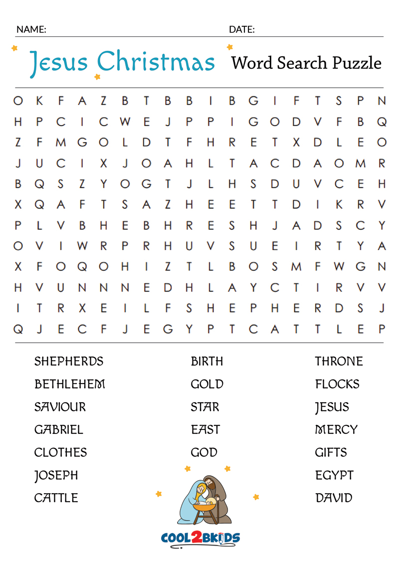 Christian Christmas Word Search Printable 2023 Cool Perfect The Best ...