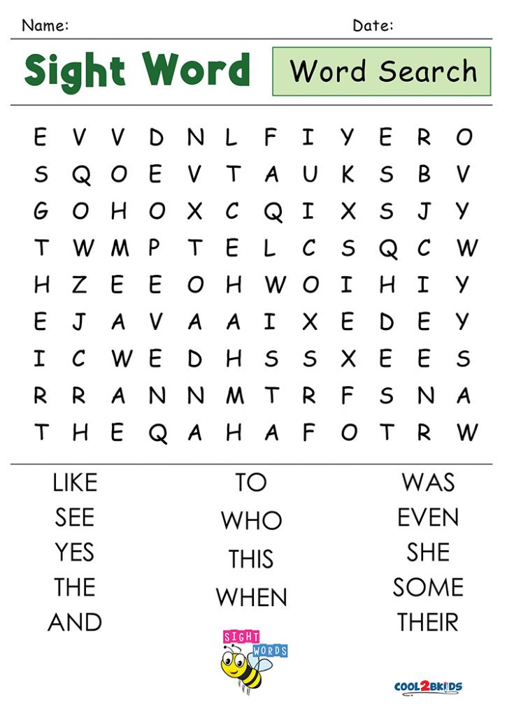 sight-word-word-search-kindergarten