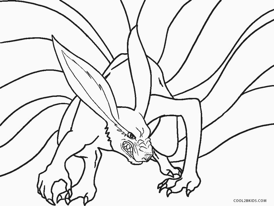 Desenho para colorir Fortnite Naruto : Kurama - Planador 1