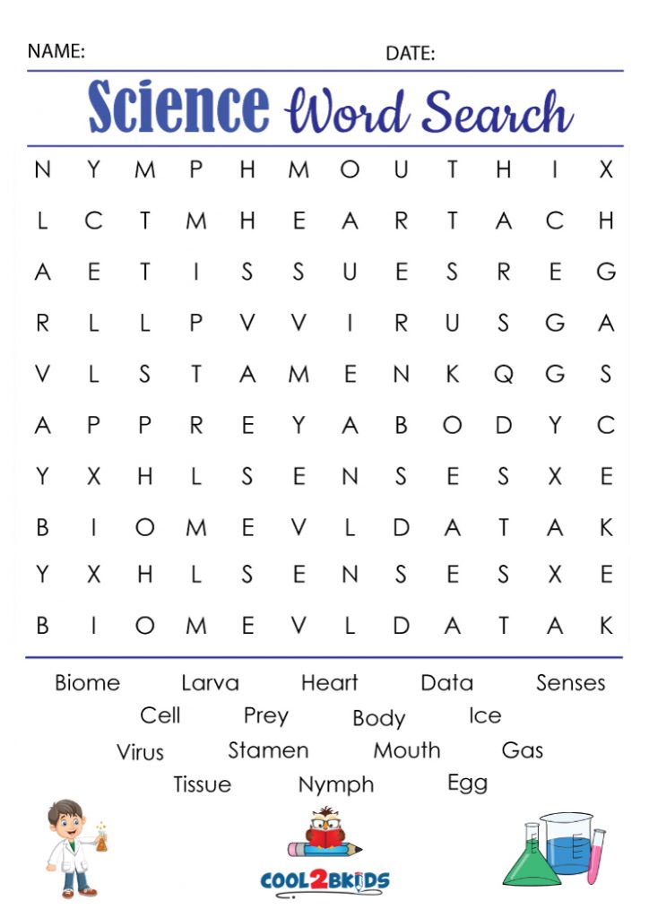 4th Grade Word Search | Cool2bKids