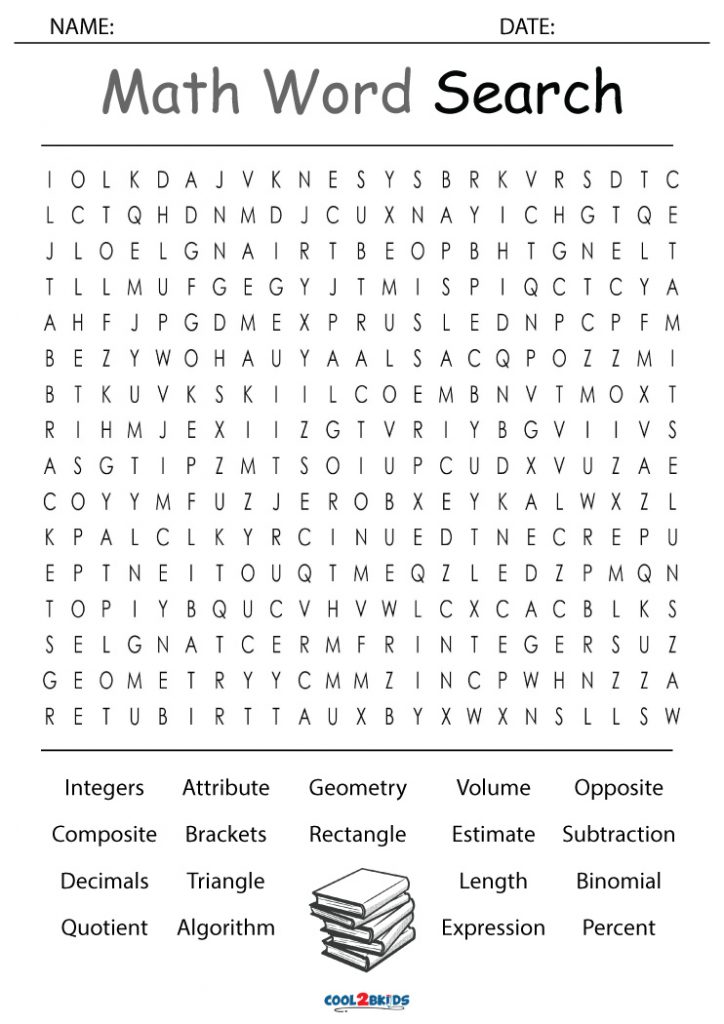 math-word-search-printable