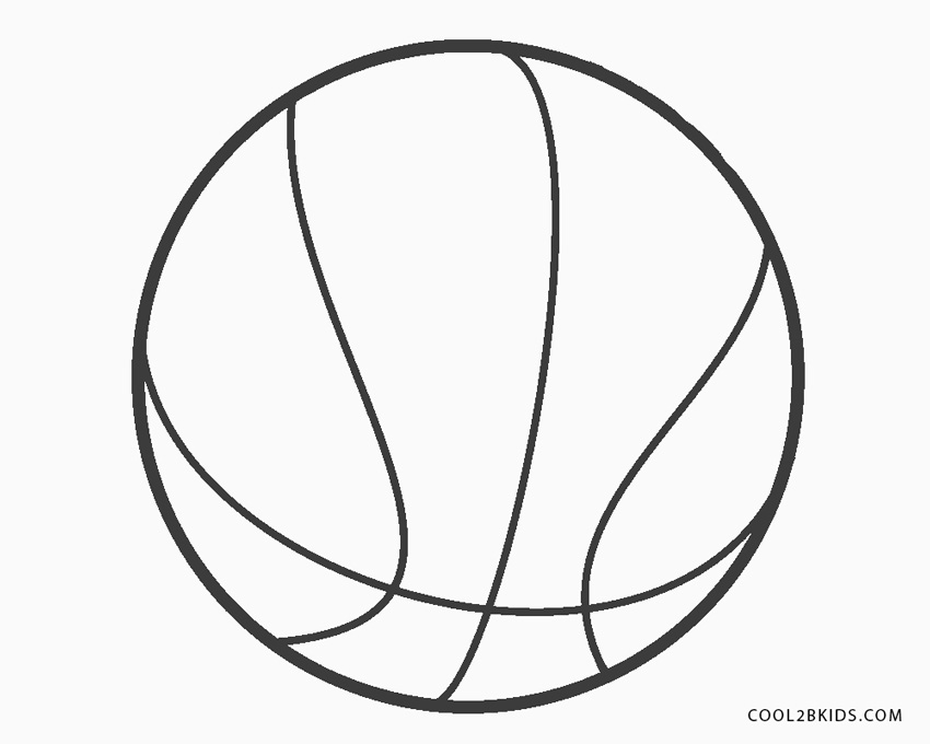 Bola de basquete para colorir e pintar - Imprimir Desenhos