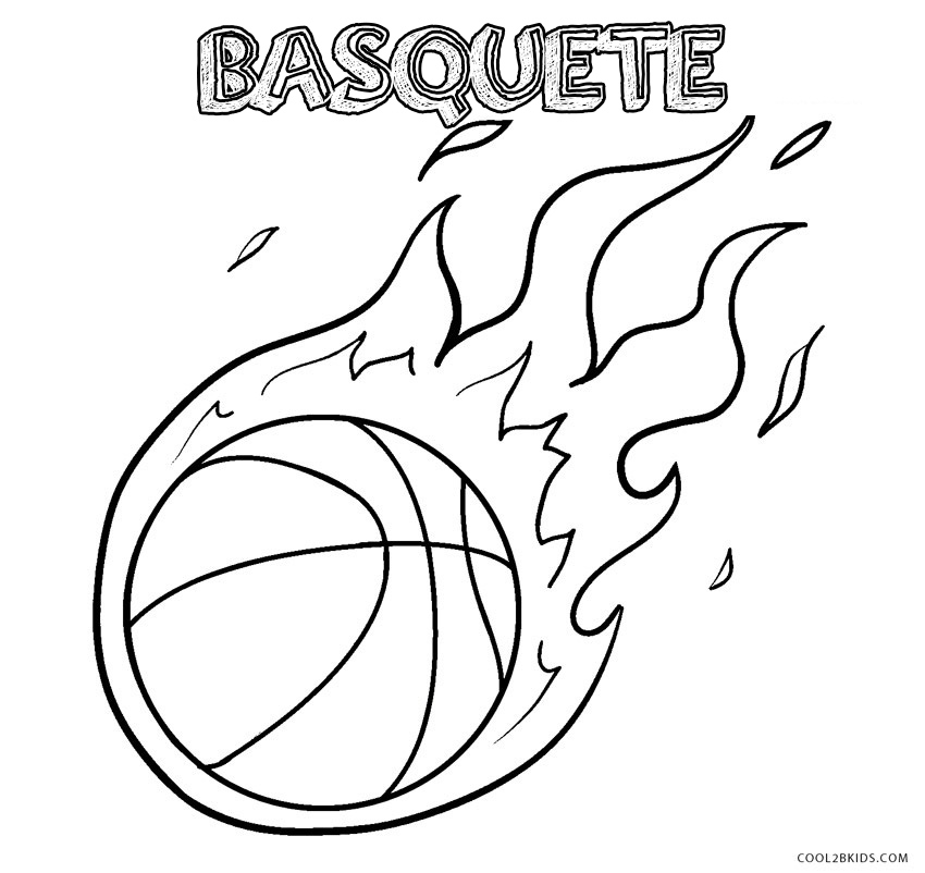 Bola de basquete para colorir - Imprimir Desenhos