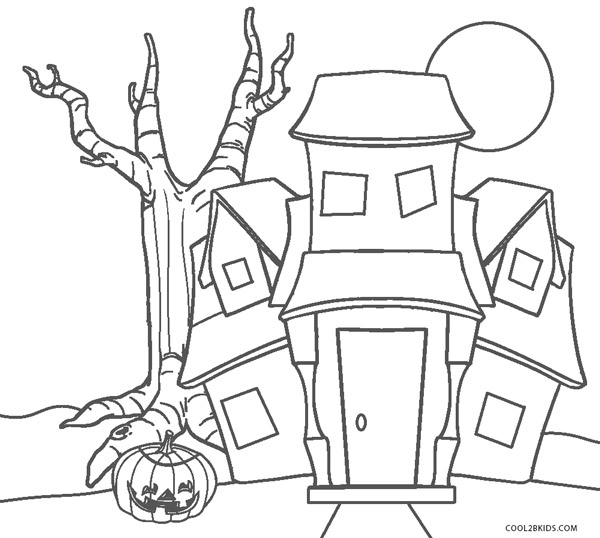 Desenhos simples para colorir de Dia das Bruxas para imprimir e colorir -  Dia das Bruxas - Coloring Pages for Adults