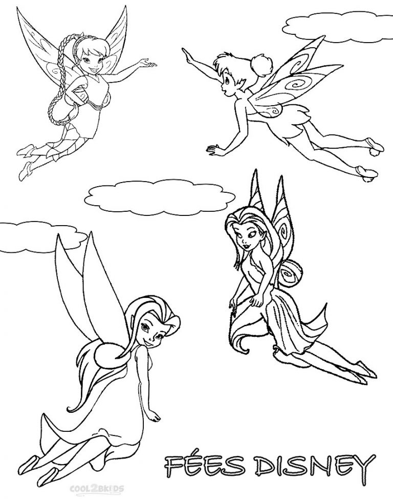 Coloriages  Fées Disney  Coloriages Gratuits à Imprimer