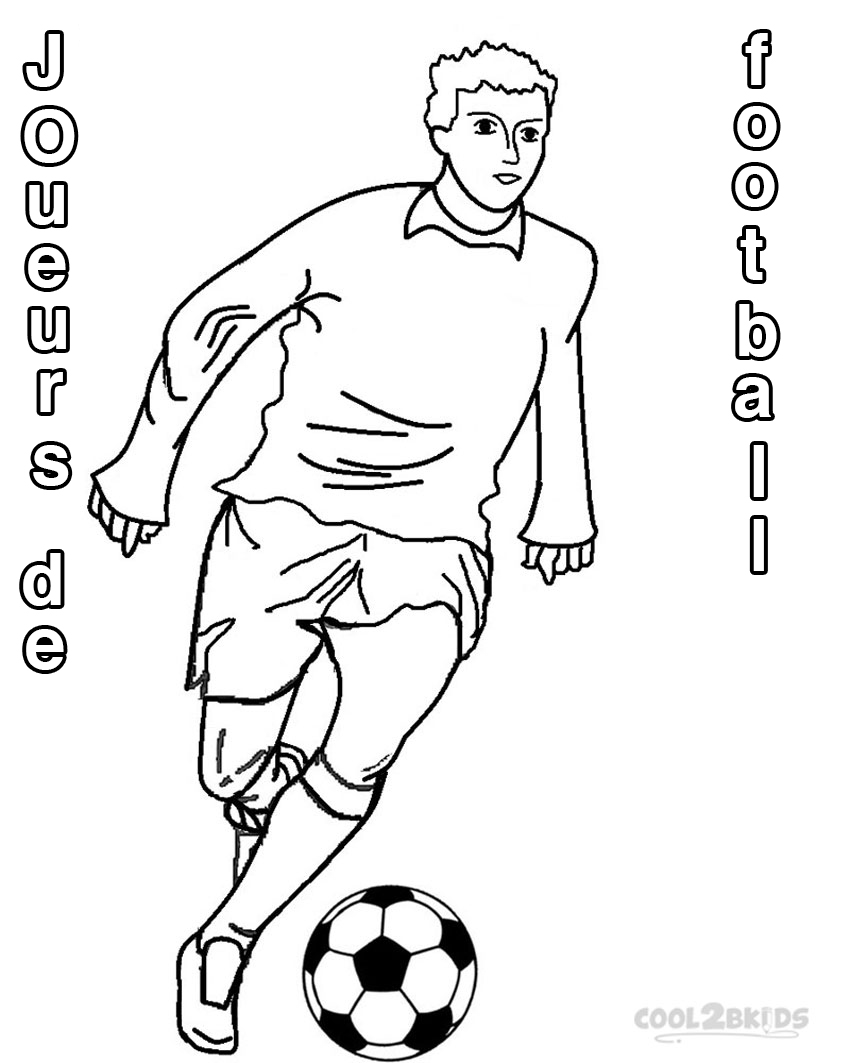 Coloriage Joueurs De Foot A Imprimer Coloriages - Joueur de Football - Coloriages Gratuits à Imprimer