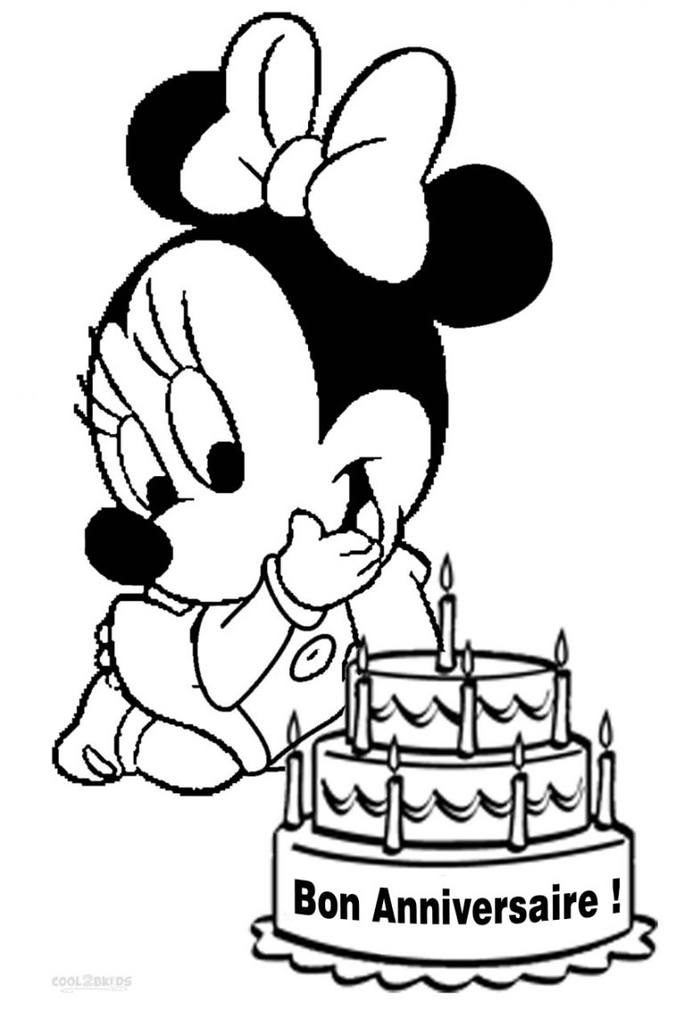Coloriages  Minnie Mouse  Coloriages Gratuits à Imprimer