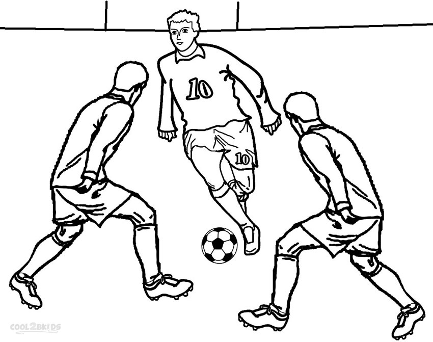 Coloriages  Joueur de Football  Coloriages Gratuits à Imprimer
