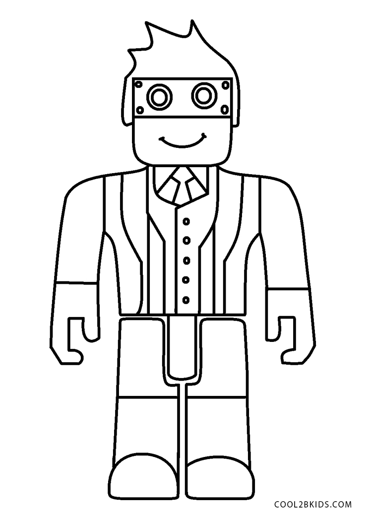 Imprimir para colorir e pintar o desenho Roblox - 6355