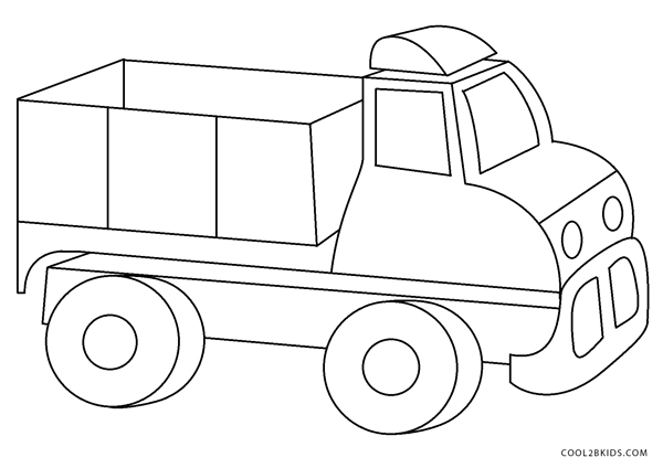 Baú da Web: Desenhos de caminhão para colorir