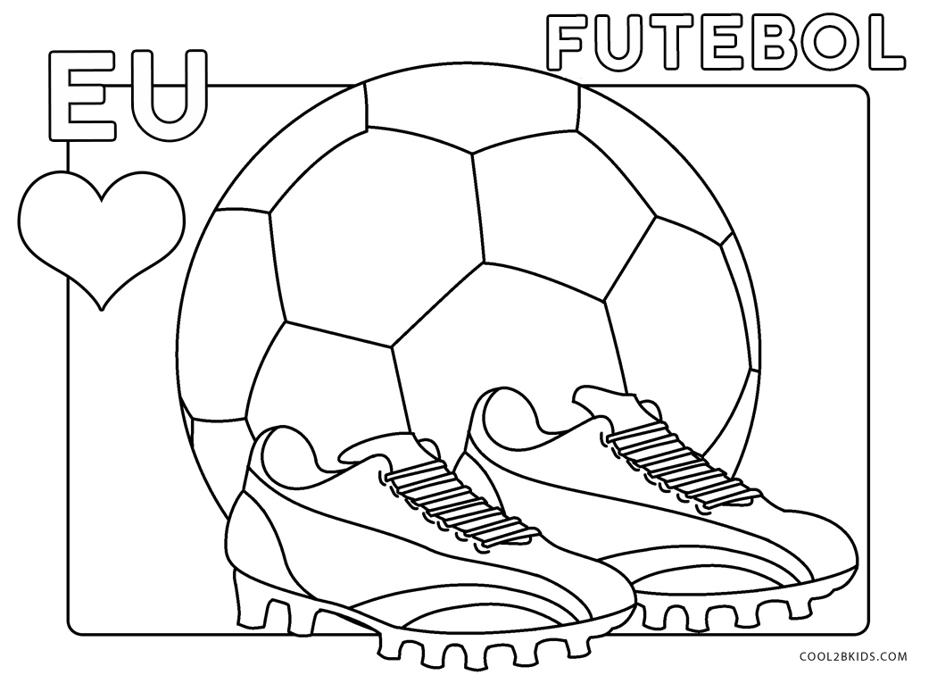 Desenhos de Futebol para colorir - Páginas para impressão grátis